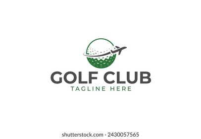 Plantilla de diseño de logotipo de golf de viaje