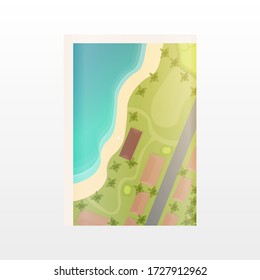 Travel guid. Navigation map. Vector flat illustration