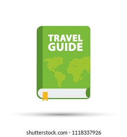 Travel Guide Book Icon. Vector Stock Illustration.