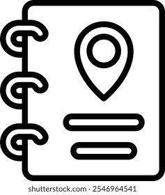 Travel Guide Icon Representing Exploration, Recommendations, and Navigational Tips, Perfect for Highlighting Tourist Information, Trip Planning, and Cultural Insights with an Informative and Engaging 