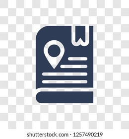 Travel guide icon. Trendy Travel guide logo concept on transparent background from Architecture and Travel collection