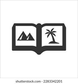 Travel guide icon, Vector Graphics
