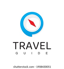 Travel Guide Logo Design Template, Compass Logo