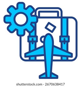 Travel Hacking Einfache Vektorsymbol-Sammlung