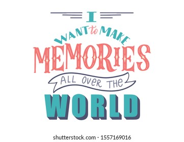 Travel hand drawn calligraphic quote. Inscription for invitation and greeting card, prints and posters. Time to adventure typography. Vector graphic design, text lettering composition