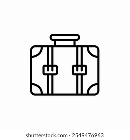 travel handbag icon sign vector