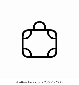 travel handbag icon sign vector