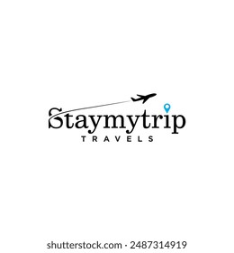 Travel handwritten lettering, vector illustration