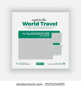 Travel Header template Travel Twitter Header post template