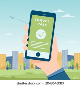Travel health pass COVID 19 vaccine digital card
