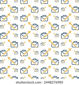 Travel high class trendy multicolor repeating pattern vector illustration design