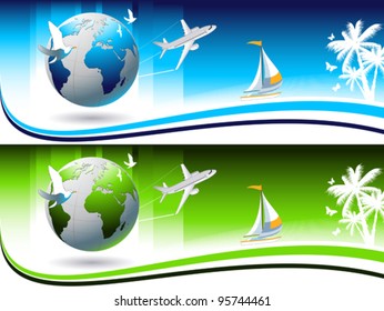 Travel and holiday banners