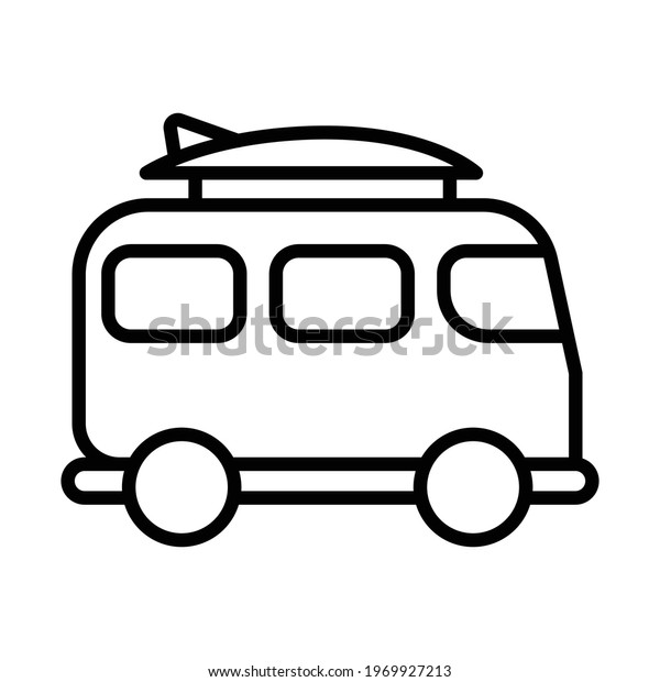 travel holiday car vacation single icon with\
outline style vector design\
illustration