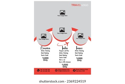 Travel Holiday Flyer Design Template