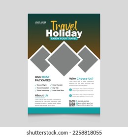 Travel holiday flyer design templates for your business