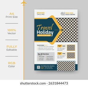 Travel Holiday Flyer Template for Tour and Adventure Promotions