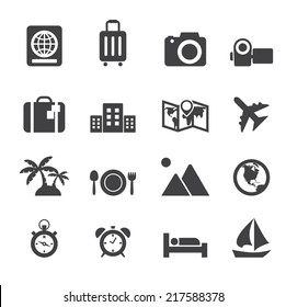  travel and holiday icons