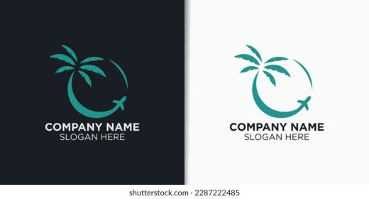 Travel and holiday logo design vector, travel logo template