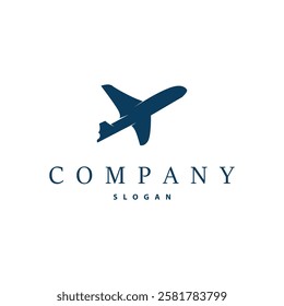 travel holiday logo entertainment travel template design with airplane concept illustration symbol