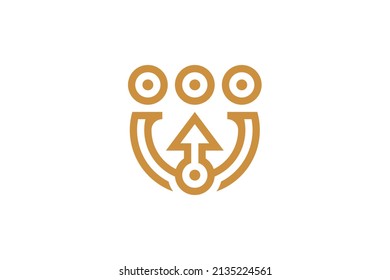 Travel and Holiday Monoline Logo