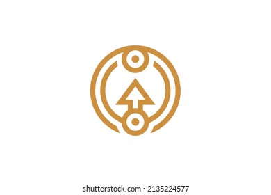 Travel and Holiday Monoline Logo