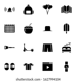 Travel, holiday, outdoor icon set. Simple trip, travelling solid icon sign concept. vector illustration. 