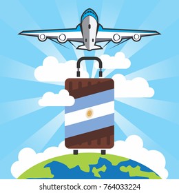 travel and holiday poster. travel to argentina