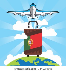 travel and holiday poster. travel to portugal