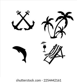 Travel, Holiday, Summer, and Tourism line icons set vector illustration. Beach, Sea, Passport, Sand, Travel, Kite, Umbrela, Summer, Vibes, Hot Sun, 10, Sunday. Pixel perfect. Editable Stroke.