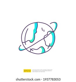 travel holiday tour and vacancy concept vector illustration. world orbit doodle gradient fill line icon sign symbol
