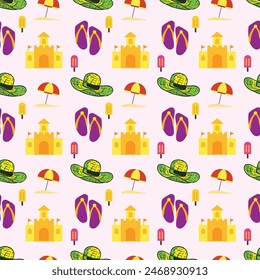 Travel And Holidays Seamless Vector Pattern Design