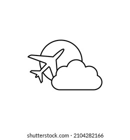 travel icon airlines logo vector 