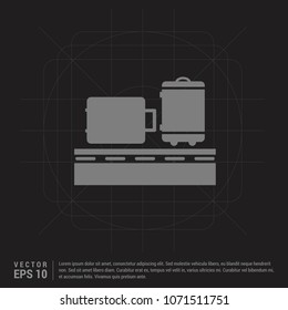 travel icon - Black Creative Background