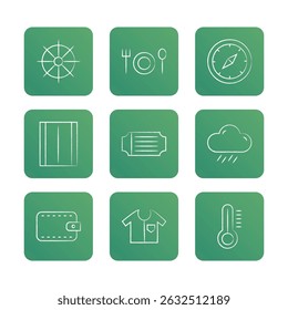 Travel icon black. Vocation icon set. Vector icon illustration