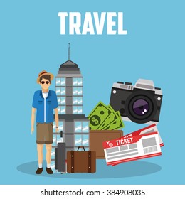 Travel icon design 