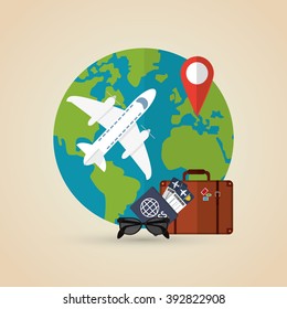 Travel icon design