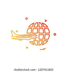 Travel icon design vector