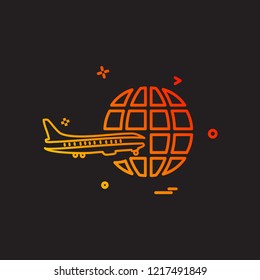 Travel icon design vector