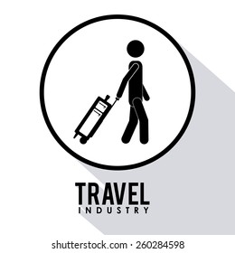 Travel icon design, vector illustration over white background