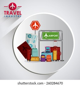 Travel icon design, vector illustration over white background