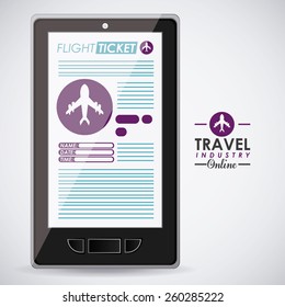 Travel icon design, vector illustration over white background