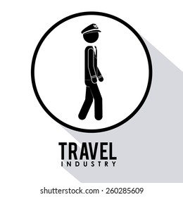 Travel icon design, vector illustration over white background