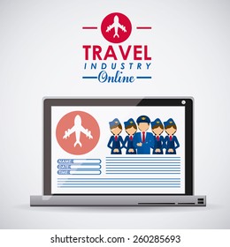 Travel icon design, vector illustration over white background