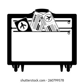 Travel icon design, vector illustration over white background