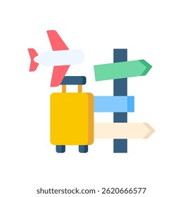 Ilustración vectorial plana Travel Icon