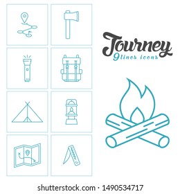 travel icon .linear style sign for mobile concept and web design. simple line vector set  icon.