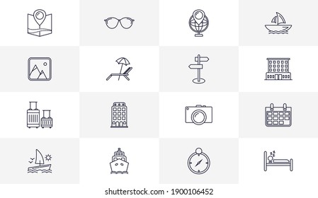 Travel icon logo concepts vector, Creative design template, Illustration
