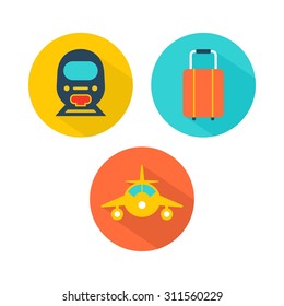 Travel Icon Logo Set