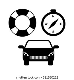 Travel Icon Logo Set