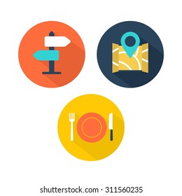 Travel Icon Logo Set